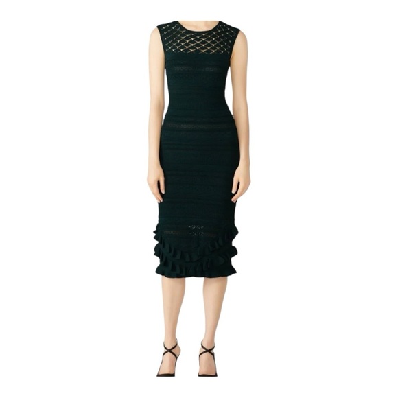 Sachin & Babi Skye Dress Sleeveless Ruffle in Crochet Knit Size Medium - Picture 1 of 9